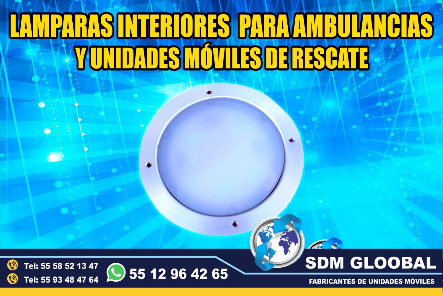 Venta e Instalacion de Luces Perimetrales Auxiliares Emergemcia para Ambulancias de Traslado&nbsp;