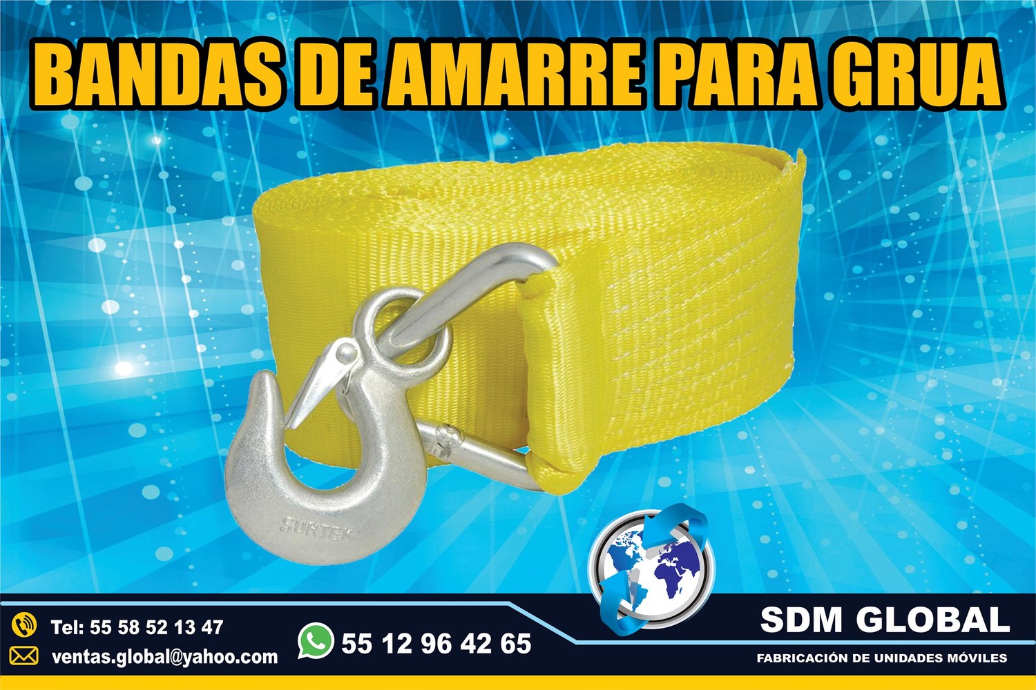 Venta de Bandas Matracas para rieles logisticos y amarres   <br>