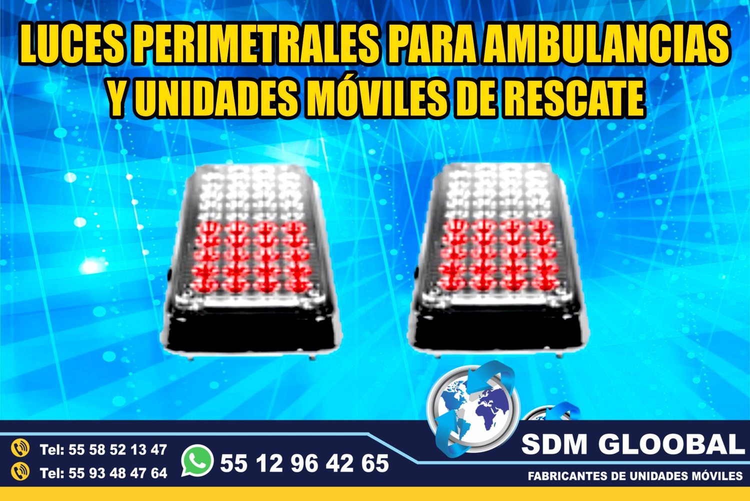 Venta e Instalacion de Luces Perimetrales Auxiliares Emergemcia para Ambulancias de Traslado&nbsp;