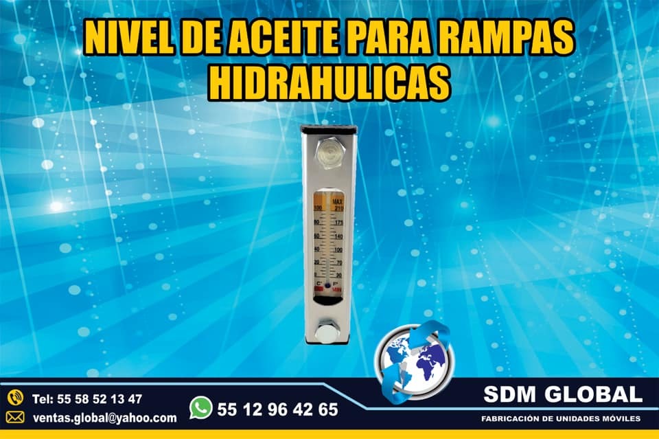 Venta de Nivel de aceite para Rampas Hidraulicas de carga  <br>