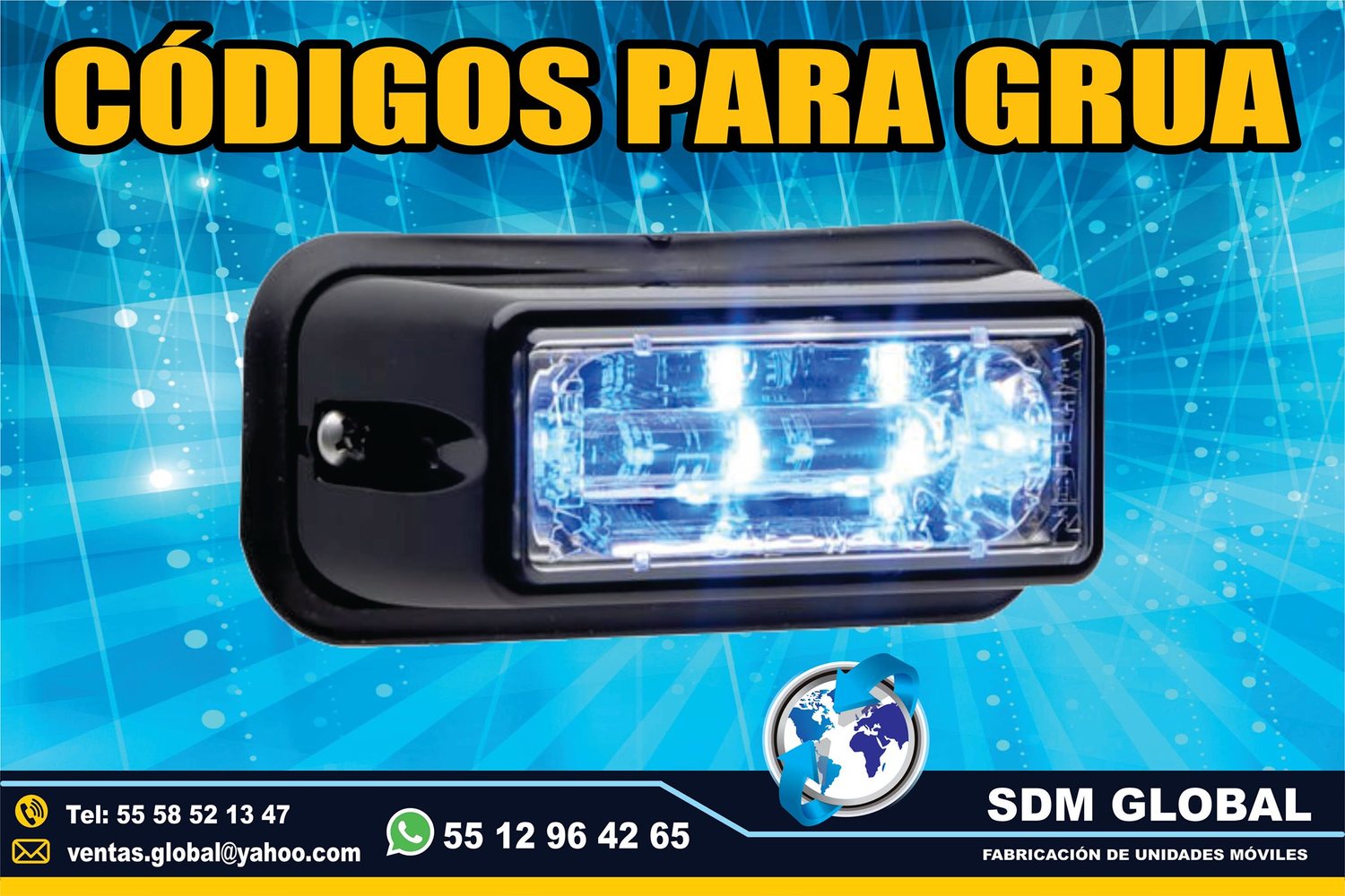 Venta de Codigos leds para Gruas de Plataforma Arrastre Salvamento<br>