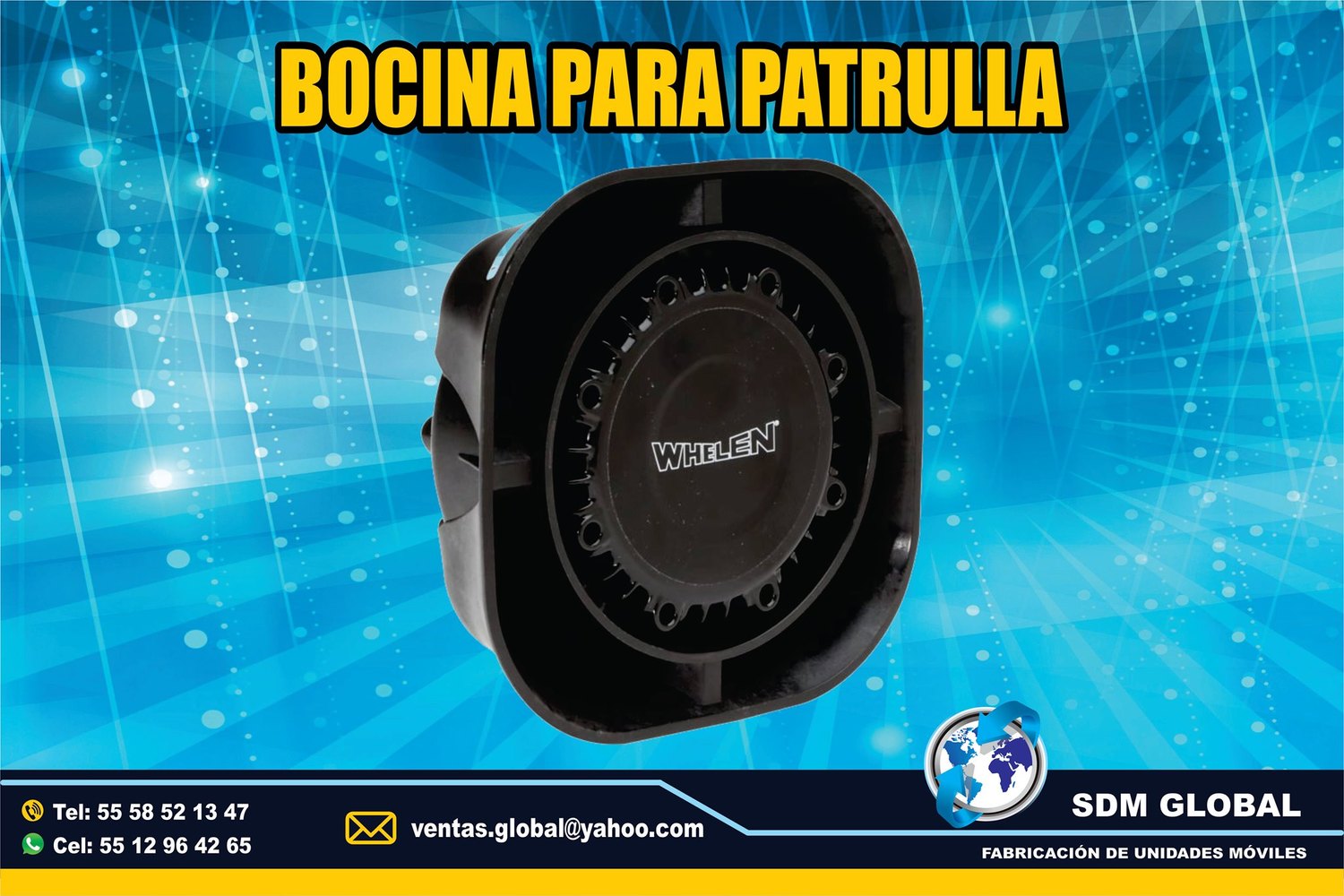 Venta de Bocina y equipo para Ambulancias de traslado WHELEN    <br>