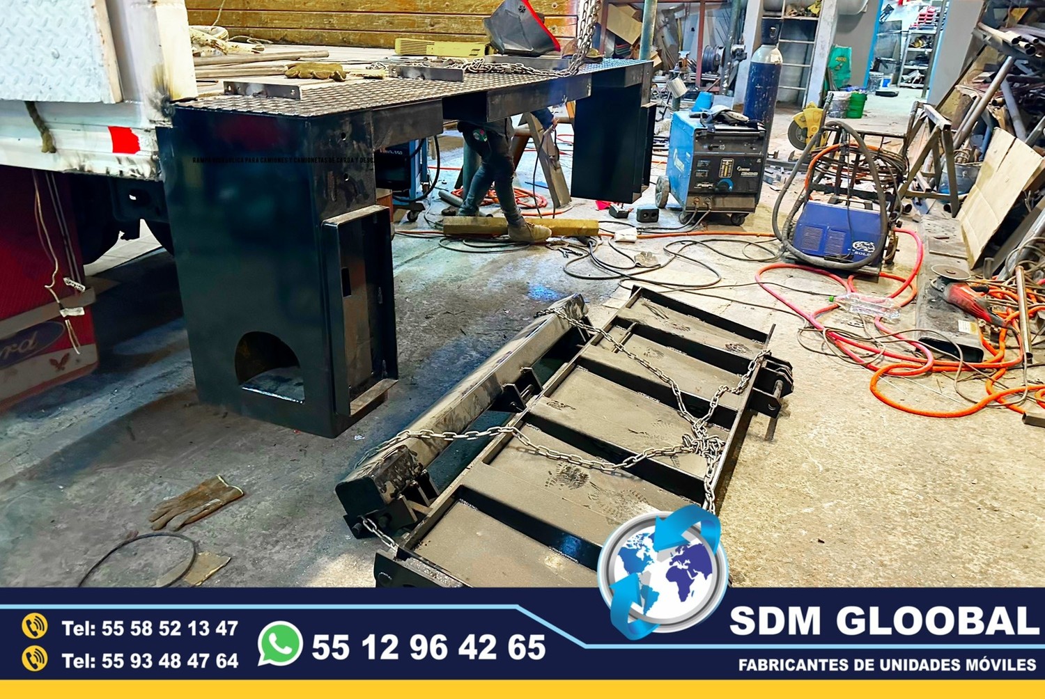 Fabricantes de Rampas Hidraulicas para camioneta y camion de carga<br>