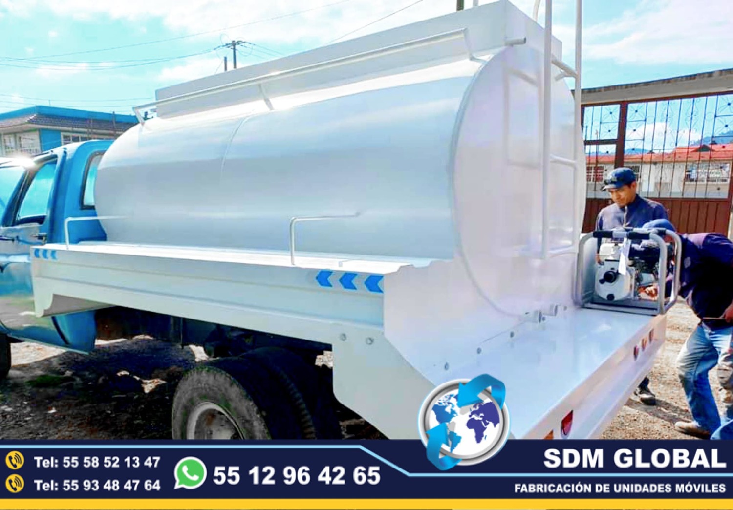 Fabrica de Auto Tanques para Pipas de agua de 3000, 4000, 5000, litros<br>