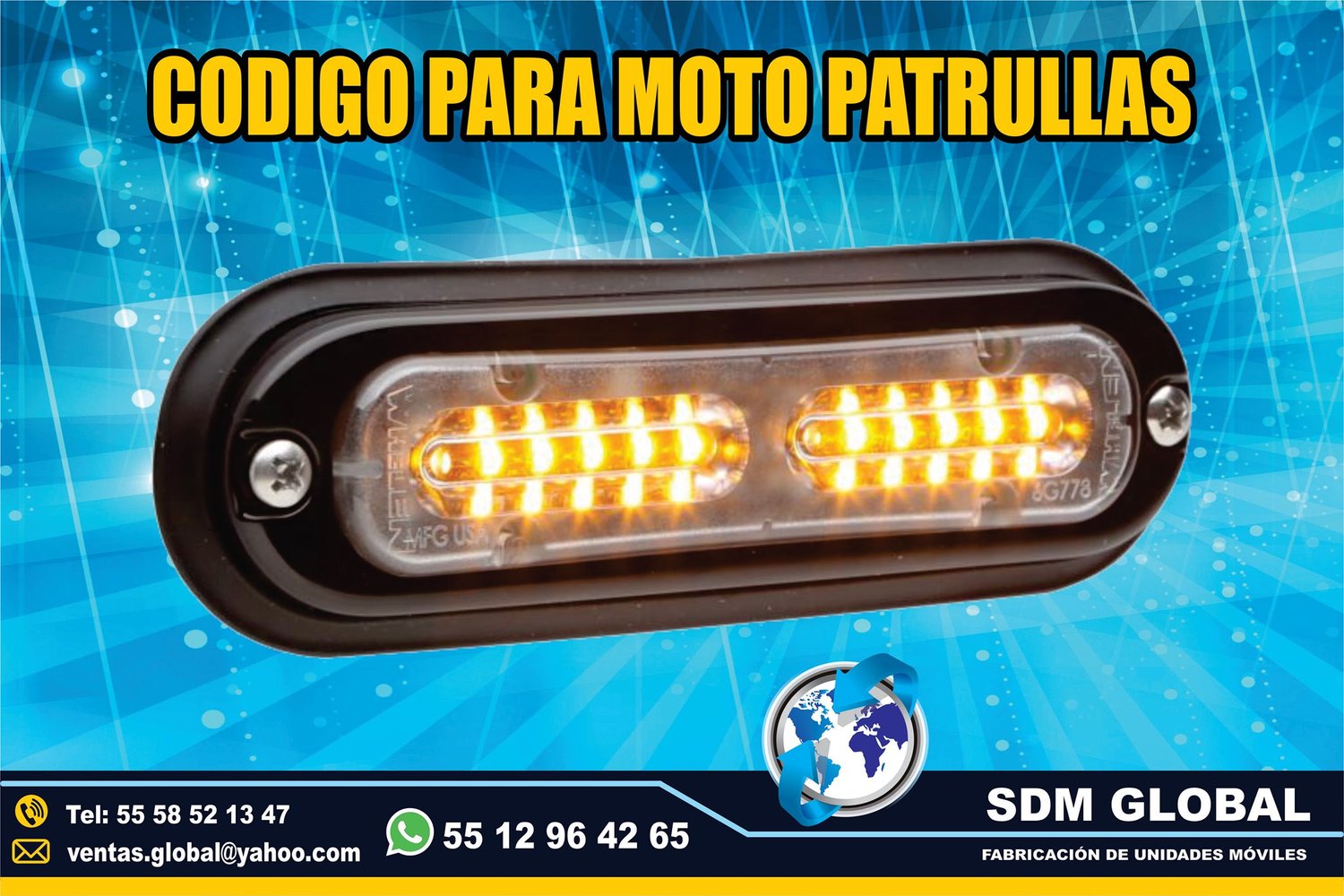 Venta de Luces para ambulancias, ministerial, ficalia, auxiliares  <br>