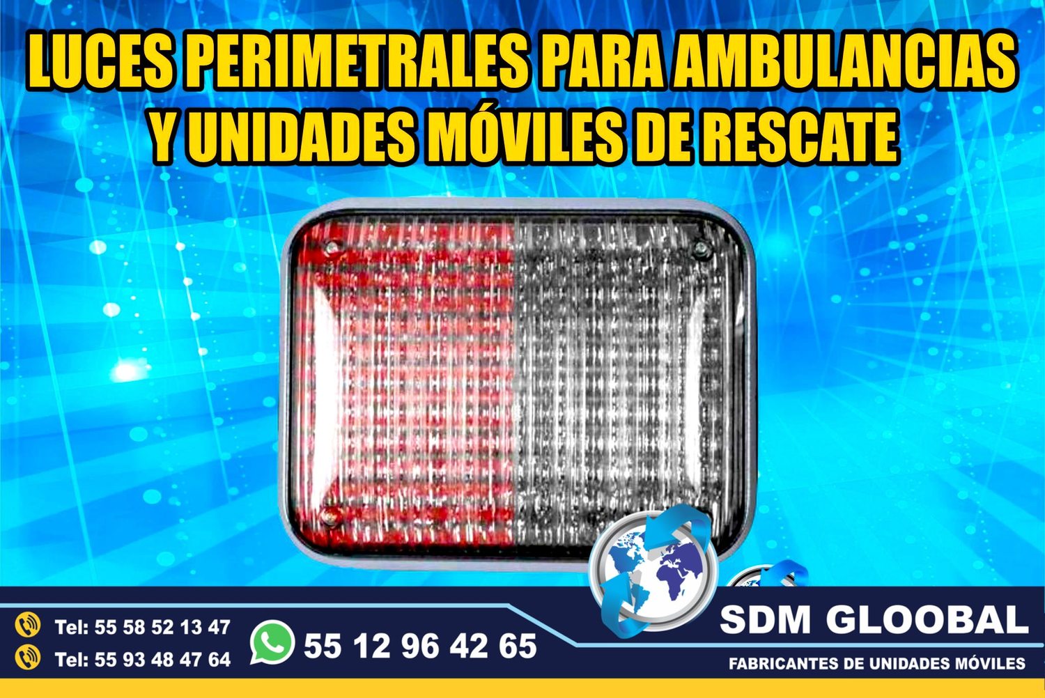 Venta e Instalacion de Luces Perimetrales Auxiliares Emergemcia para Ambulancias de Traslado&nbsp;