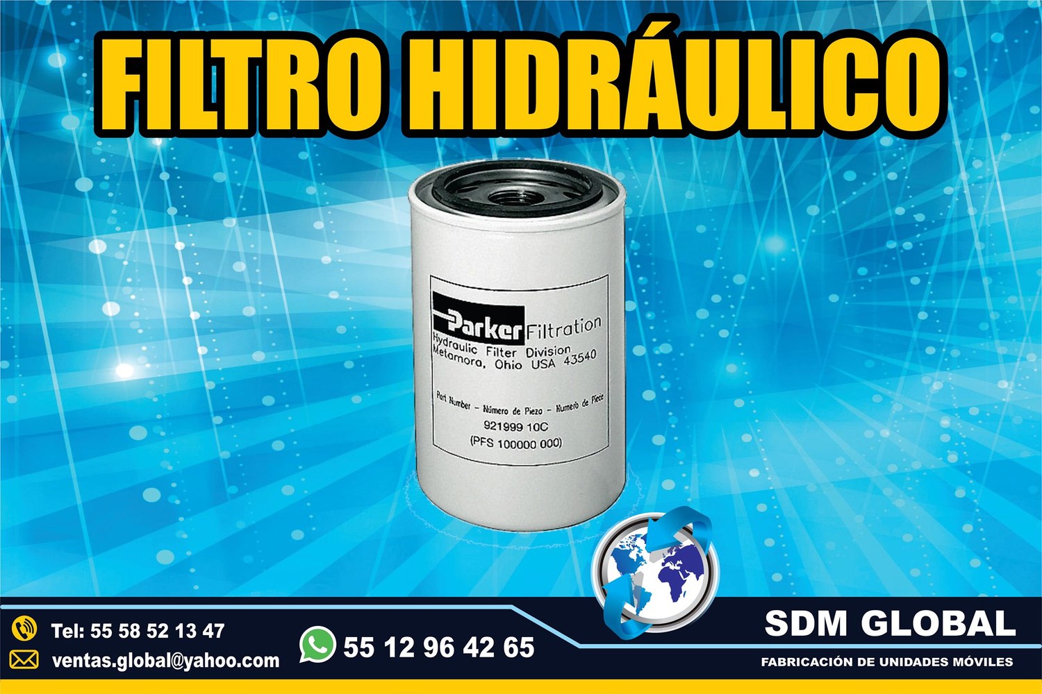 Venta de Filtro de aceite para Gruas de Plataforma Arrastre Salvamento  <br>