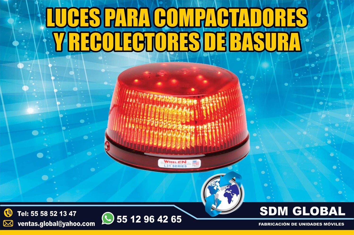 Venta de Torreta ambar para unidades moviles especiales <br>