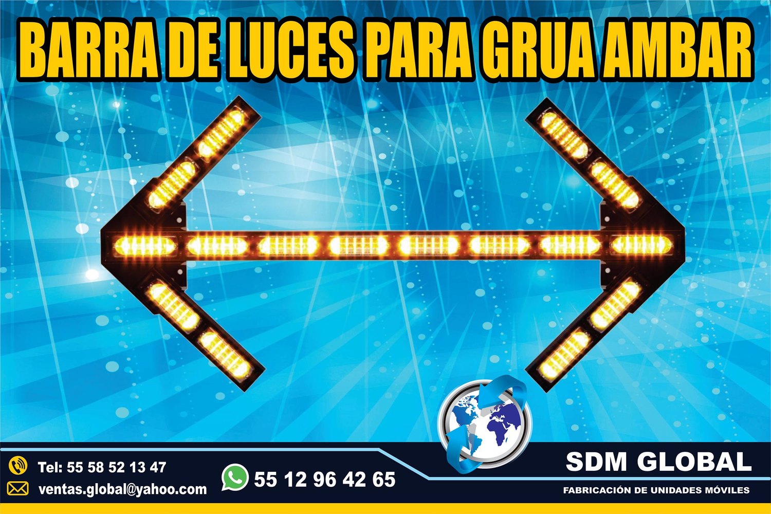 Venta de Torreta ambar para Gruas de Plataforma Arrastre Salvamento      <br>