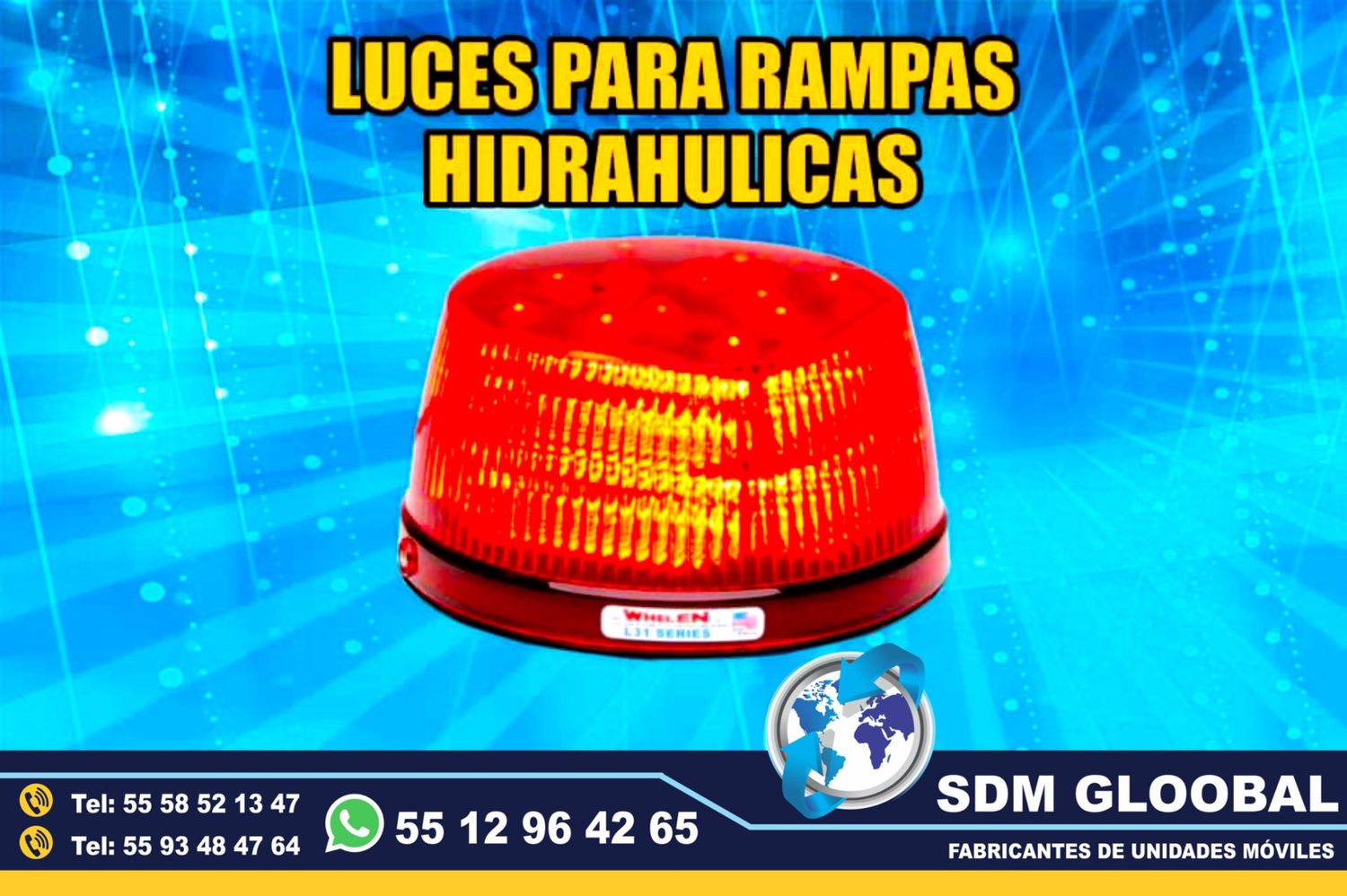 Venta de Torreta ambar para unidades moviles especiales <br>