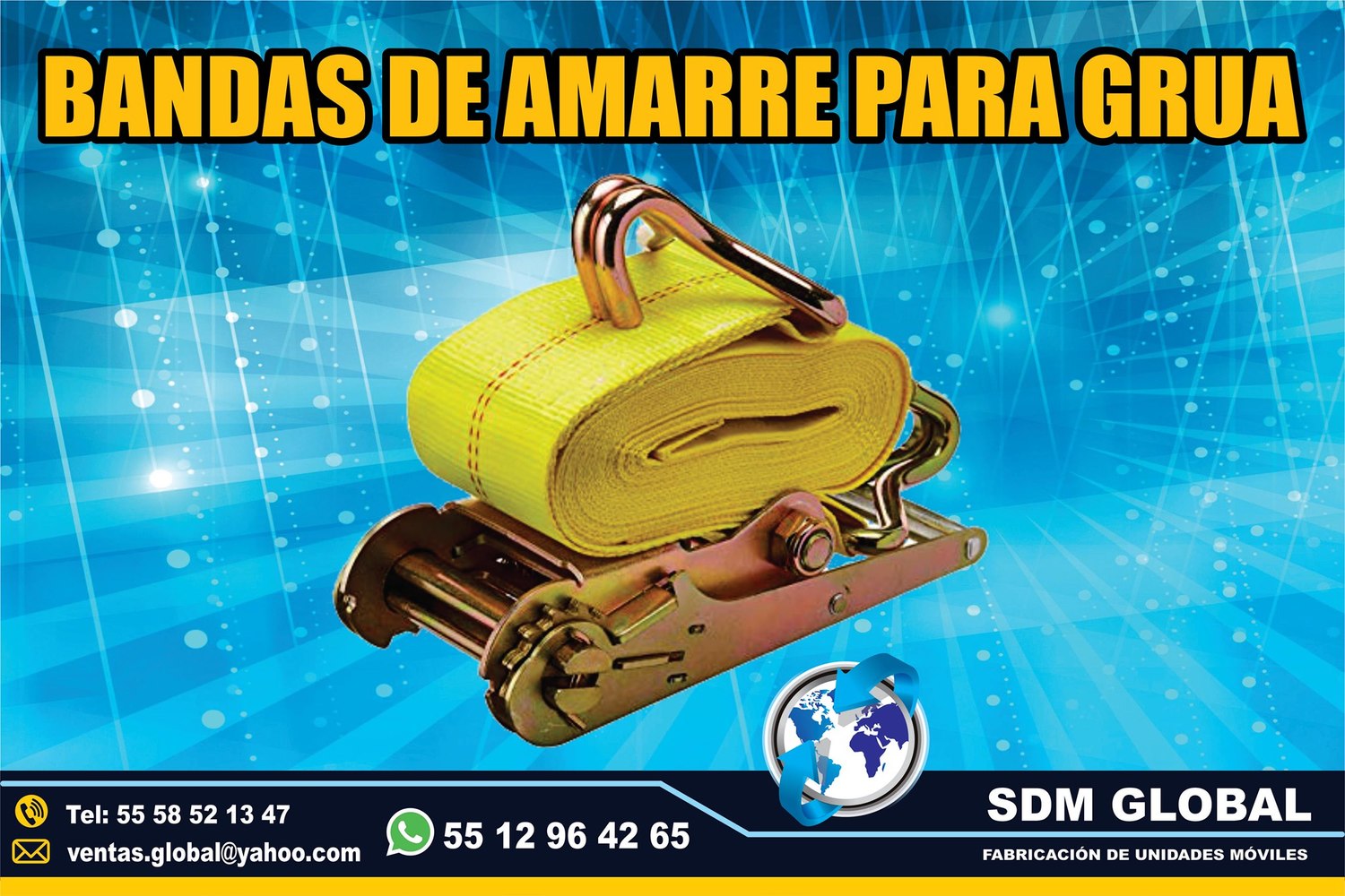 Venta de Bandas Matracas para rieles logisticos y amarres<br>