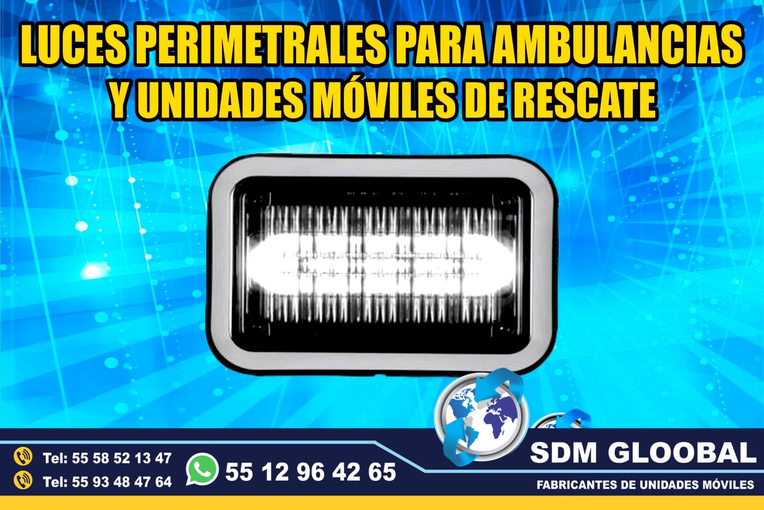 Venta e Instalacion de Luces Perimetrales Auxiliares Emergemcia para Ambulancias de Traslado&nbsp;