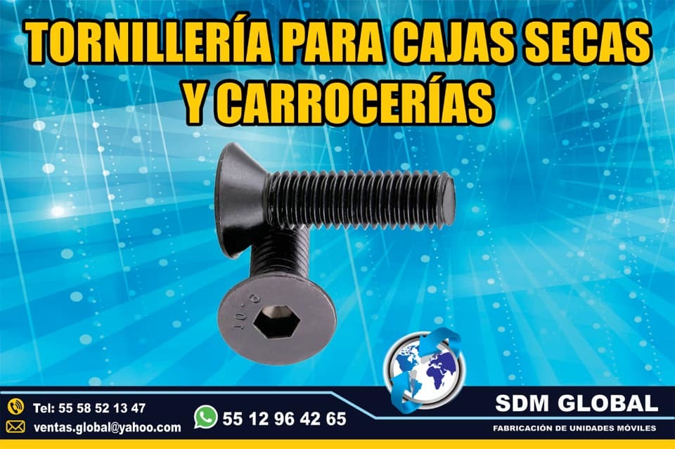 Venta de Tornillos para cajas secas carrocerias redilas unidades moviles<br>