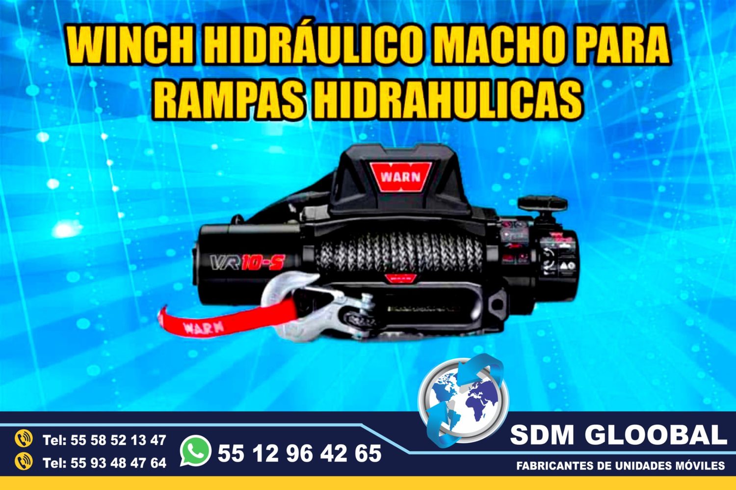 Venta de Winch electrico para Rampas Hidraulicas de carga  <br>