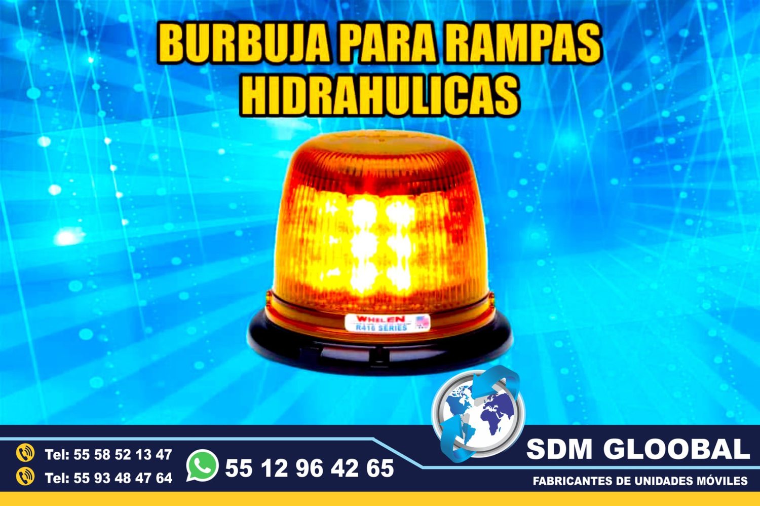 Venta de Torreta ambar para unidades moviles especiales <br>