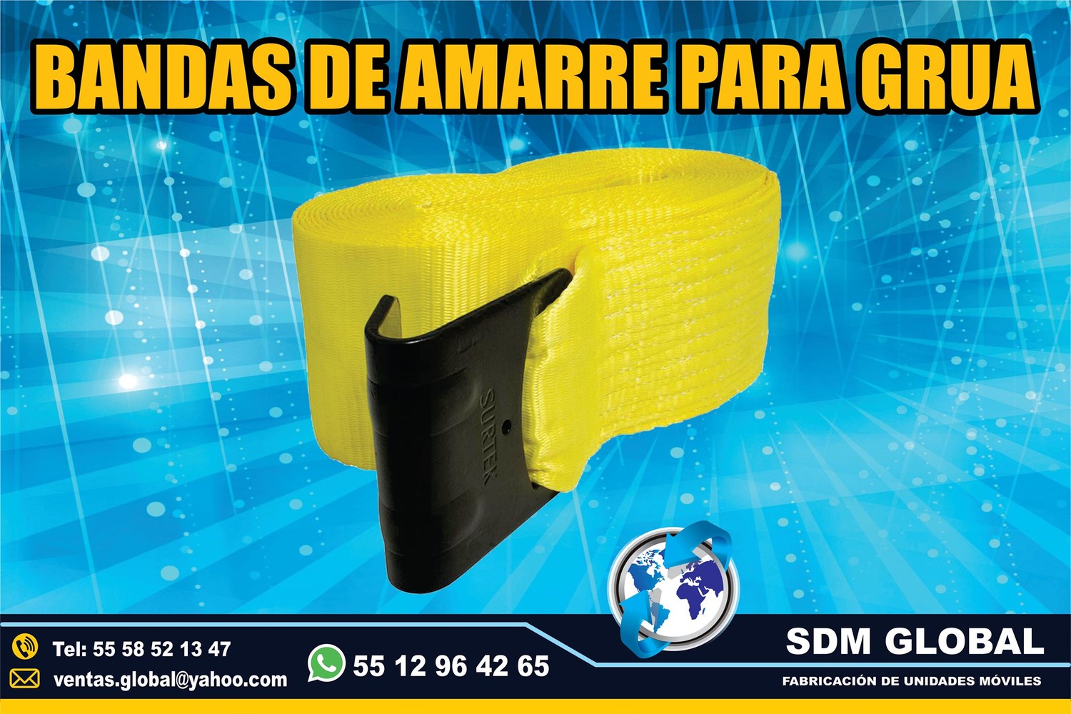 Venta de Bandas Matracas para rieles logisticos y amarres<br>