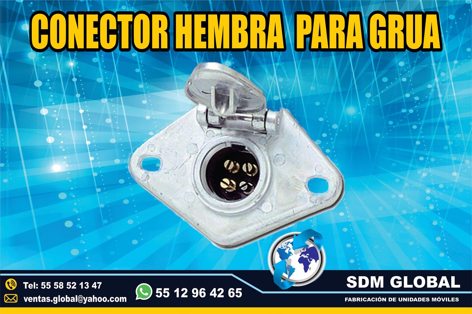 Venta de Conector Hembra para Gruas de Plataforma Arrastre Salvamento  <br>