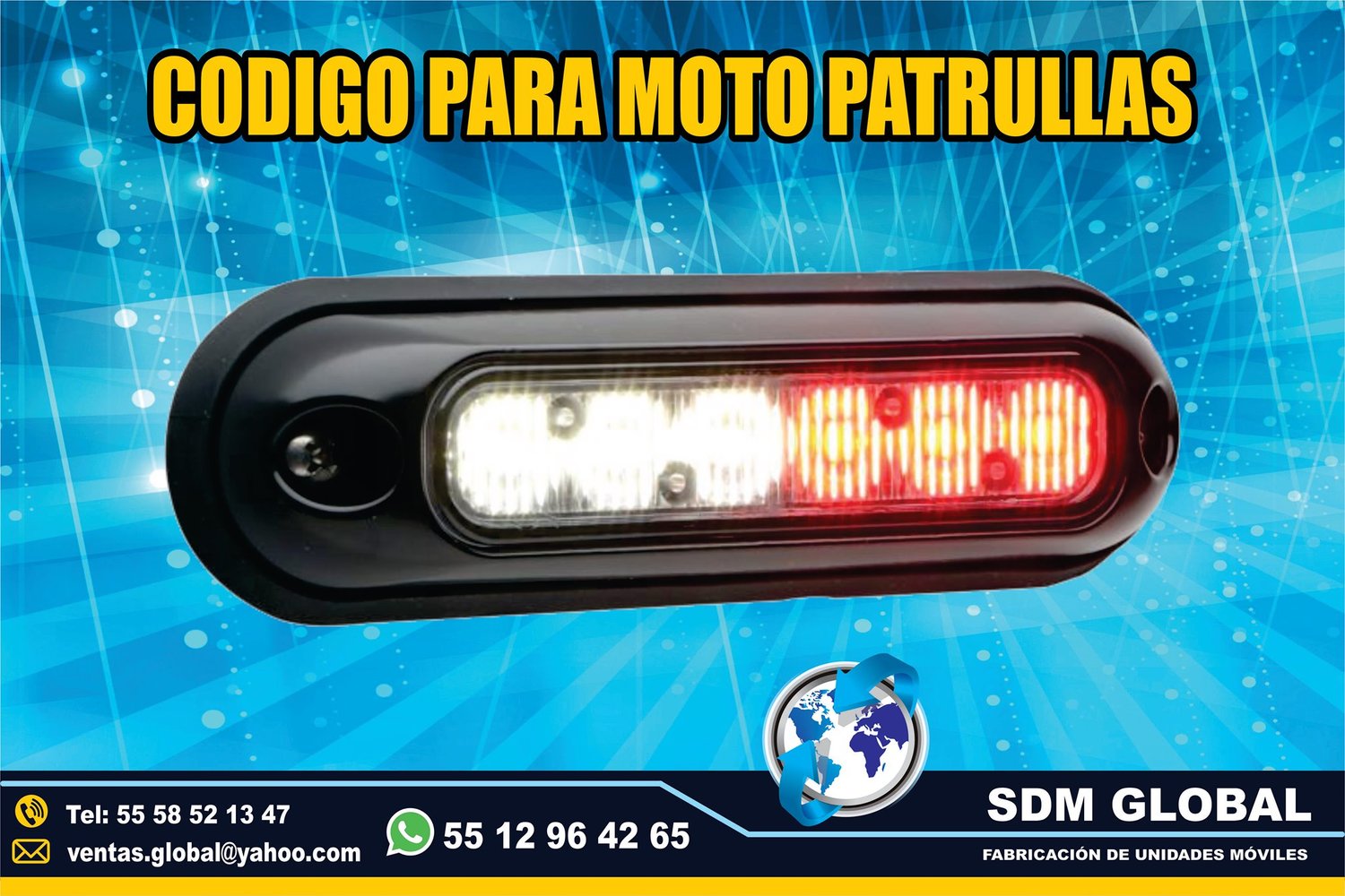Venta de Luces para ambulancias, ministerial, ficalia, auxiliares  <br>