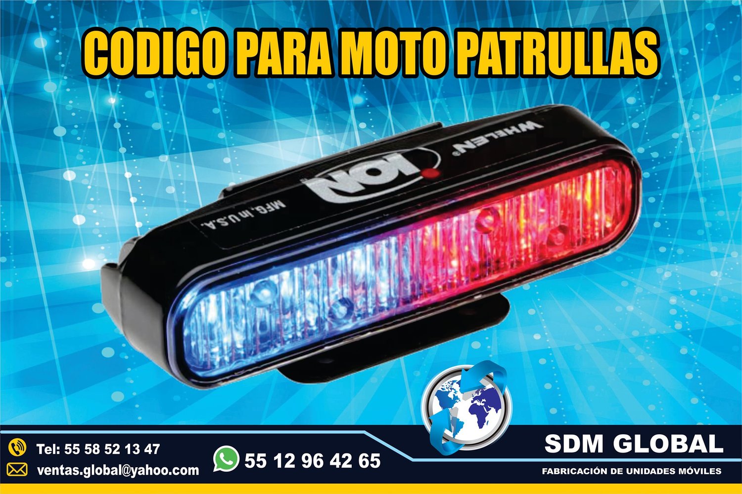 Venta de Luces para ambulancias, ministerial, ficalia, auxiliares  <br>