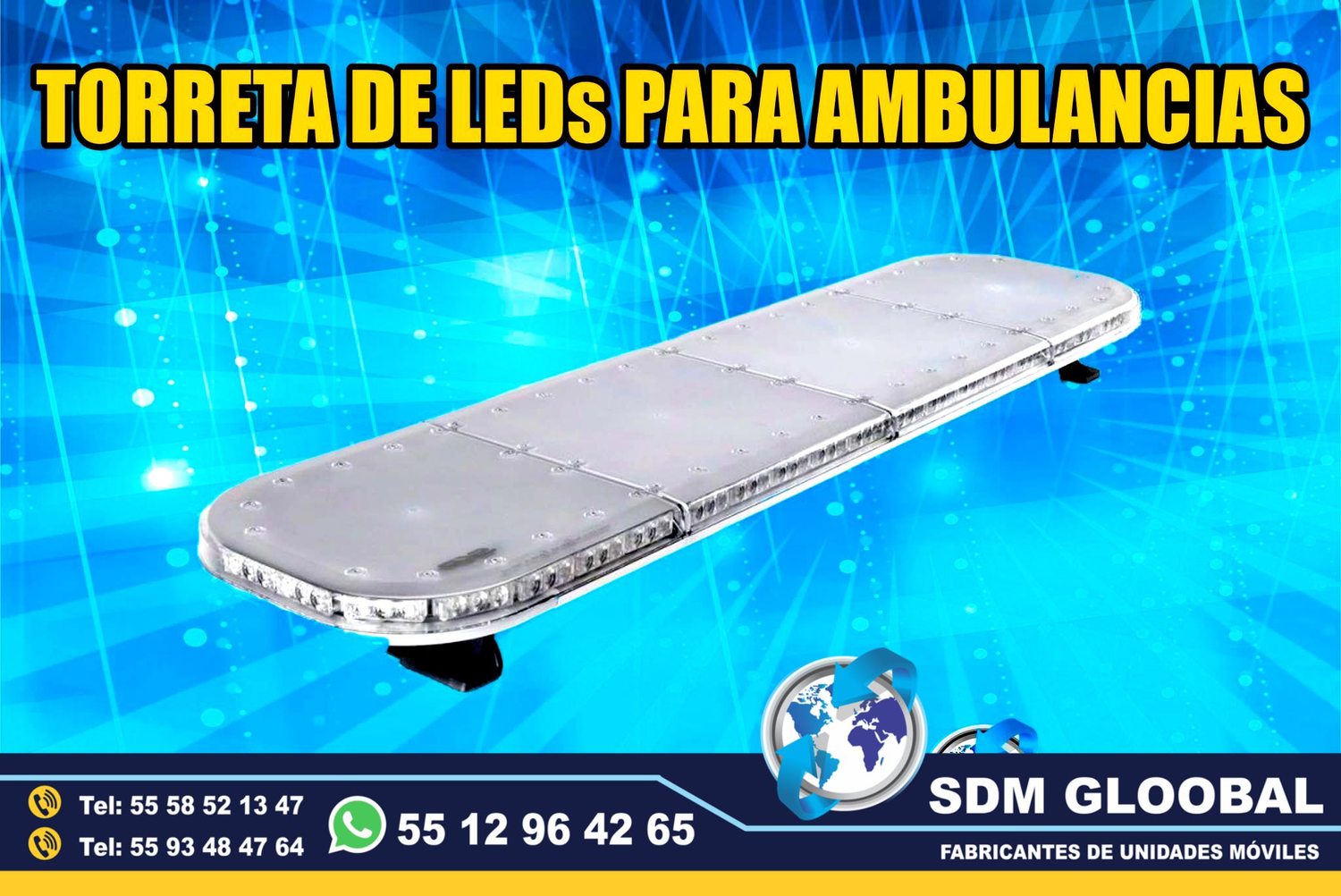 Venta e Instalacion de Luces Perimetrales Auxiliares Emergemcia para Ambulancias de Traslado&nbsp;