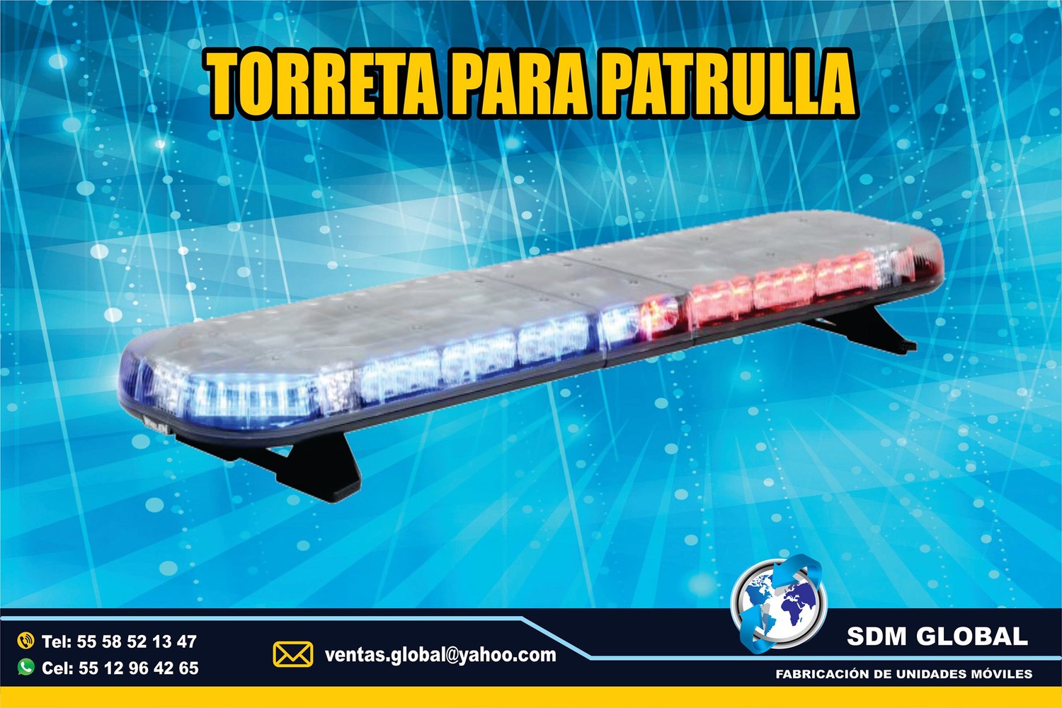Venta de Torreta de Leds para Ambulancias color rojo azul Whelen   <br>