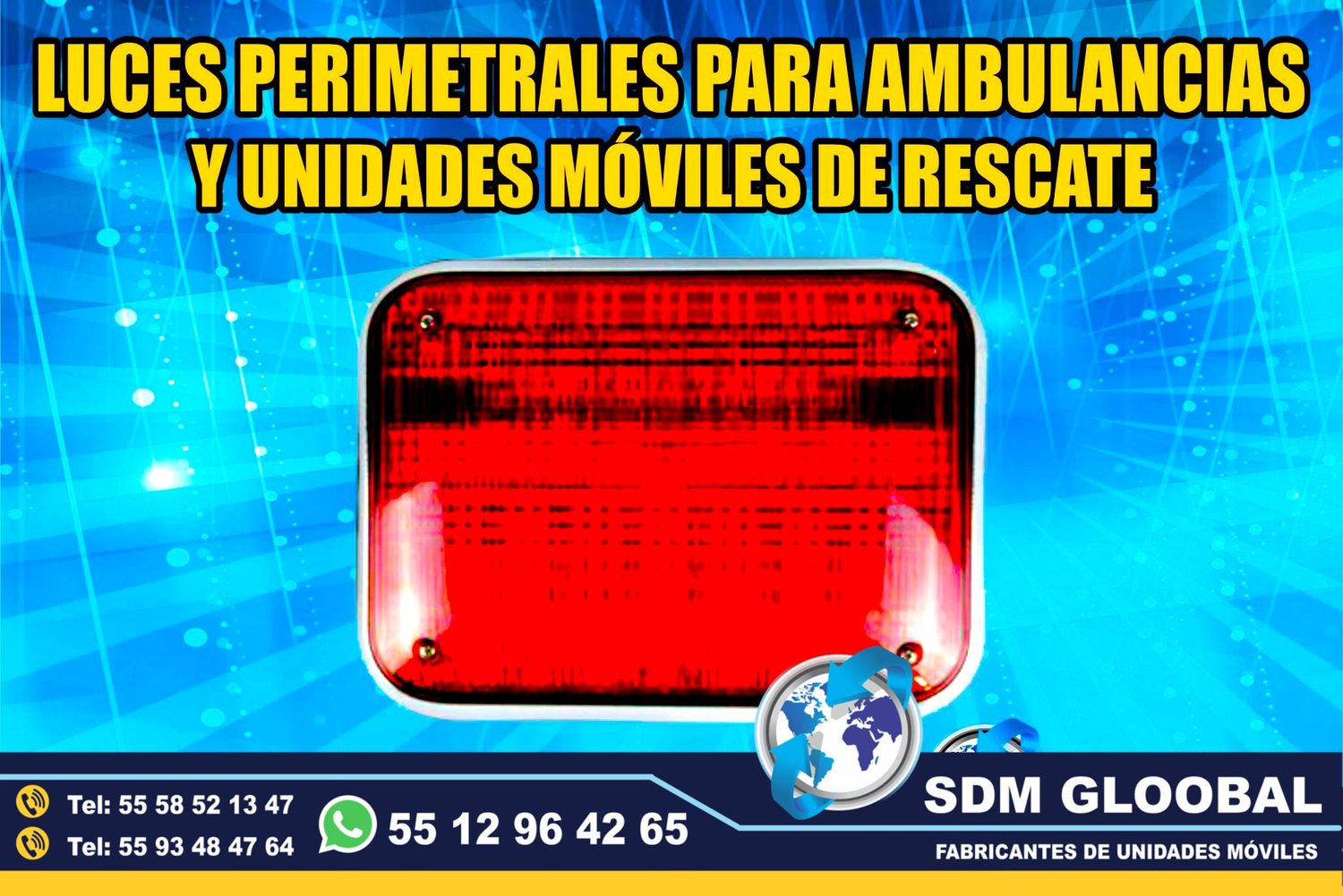 Venta e Instalacion de Luces Perimetrales Auxiliares Emergemcia para Ambulancias de Traslado&nbsp;