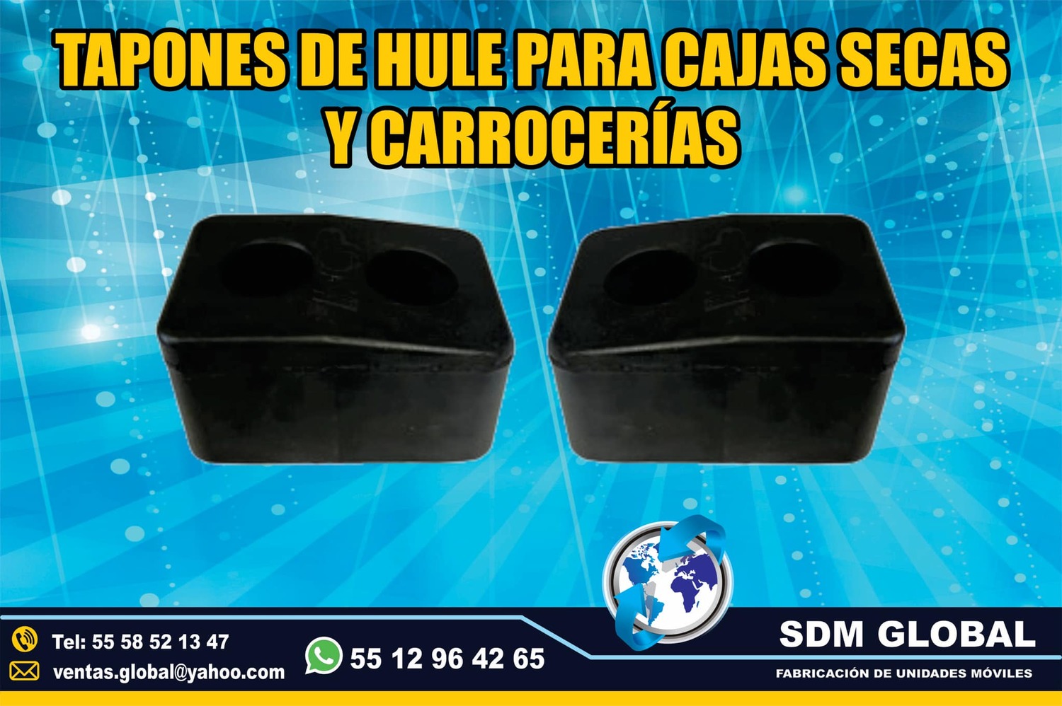 Venta de Topes para cajas secas carrocerias redilas unidades moviles<br>