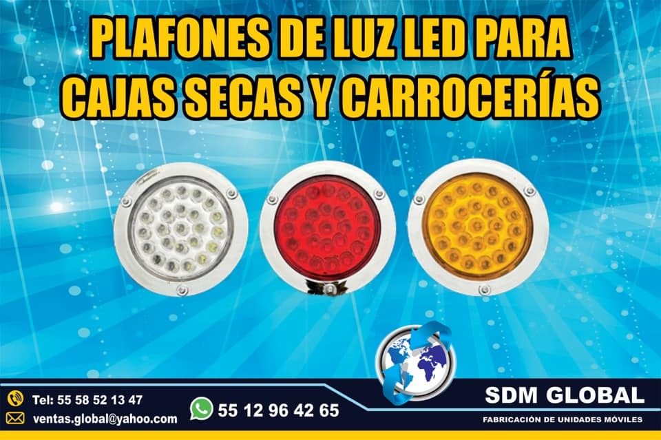 Venta de Plafones Leds para cajas secas carrocerias redilas unidades<br>
