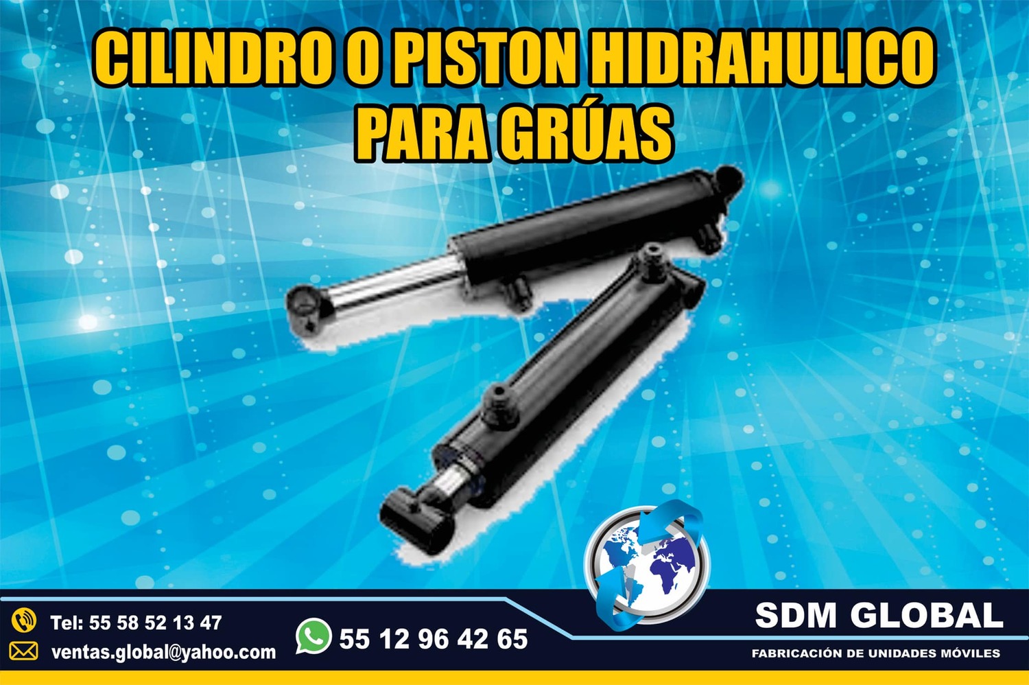 Venta de Pistones hidraulicos para Gruas de Plataforma Arratre<br>