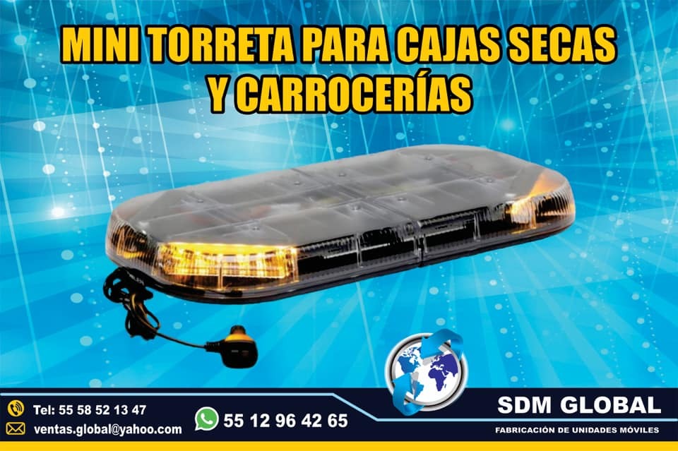 Venta de Mini Torreta de Leds color ambar para Ambulancias de Traslado<br>