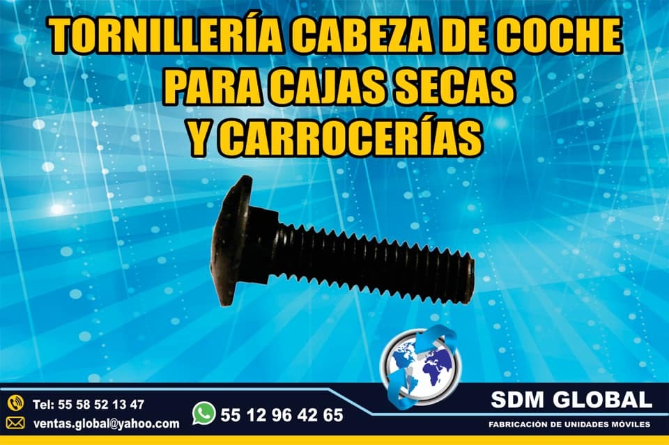 Venta de Tornillos para cajas secas carrocerias redilas unidades moviles <br>
