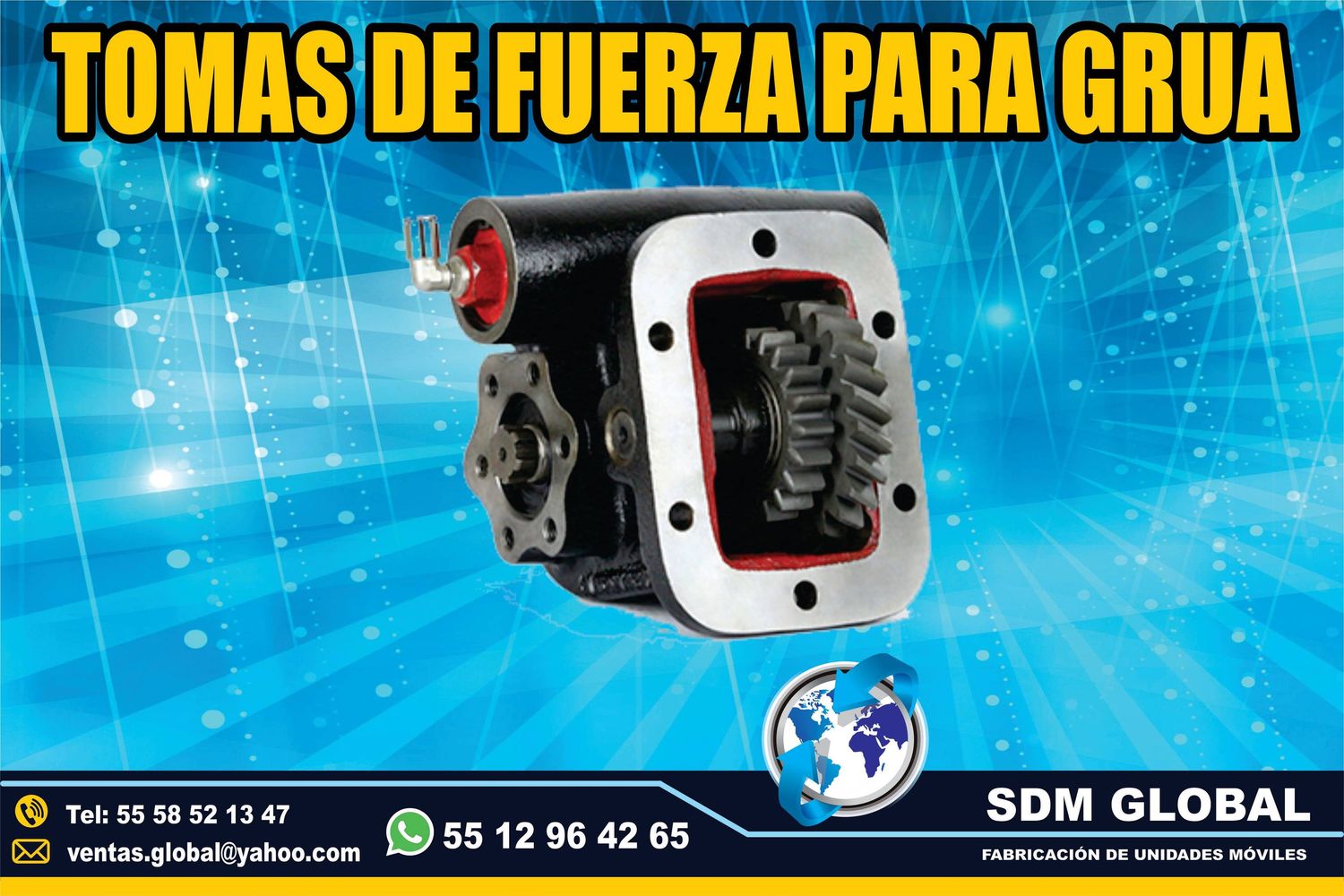 Venta de Toma de Fuerza para Gruas de Plataforma Arrastre Salvamento  <br>