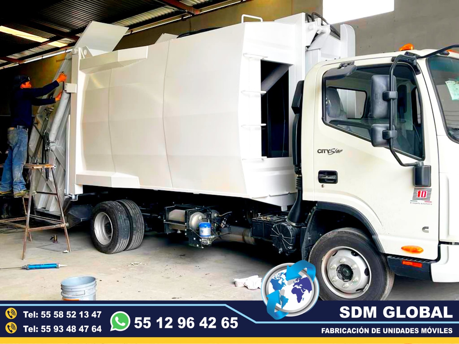 Fabricacion de Compactadores de basura carga trasera, lateral<br>