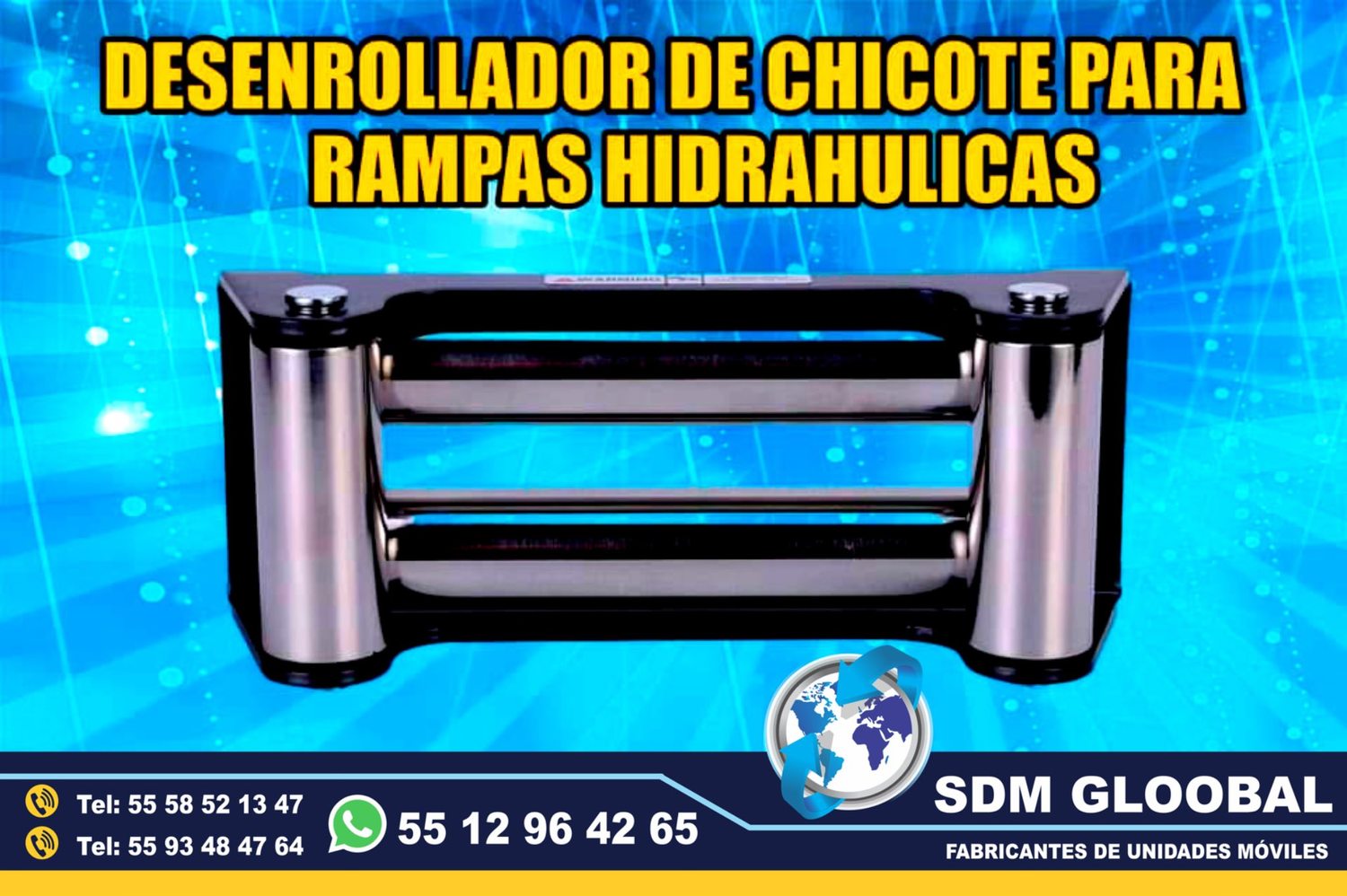 Venta de Desenrollador de chicote para Rampas Hidraulicas de carga  <br>