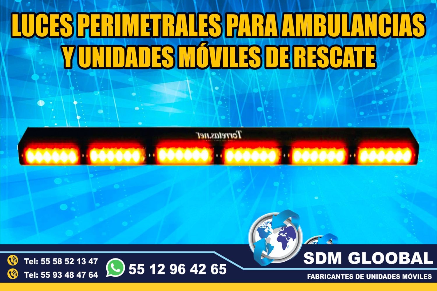 Venta e Instalacion de Luces Perimetrales Auxiliares Emergemcia para Ambulancias de Traslado&nbsp;