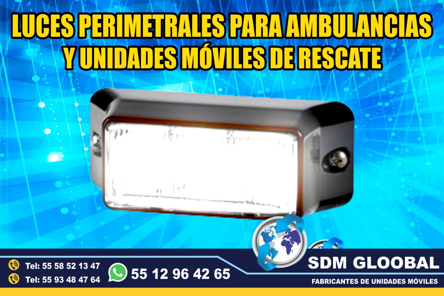 Venta e Instalacion de Luces Perimetrales Auxiliares Emergemcia para Ambulancias de Traslado&nbsp;