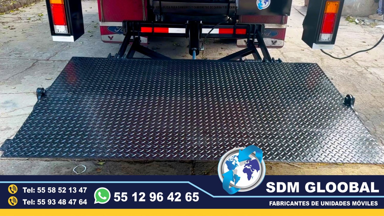 Fabricantes de Rampas Hidraulicas para camioneta y camion de carga<br>