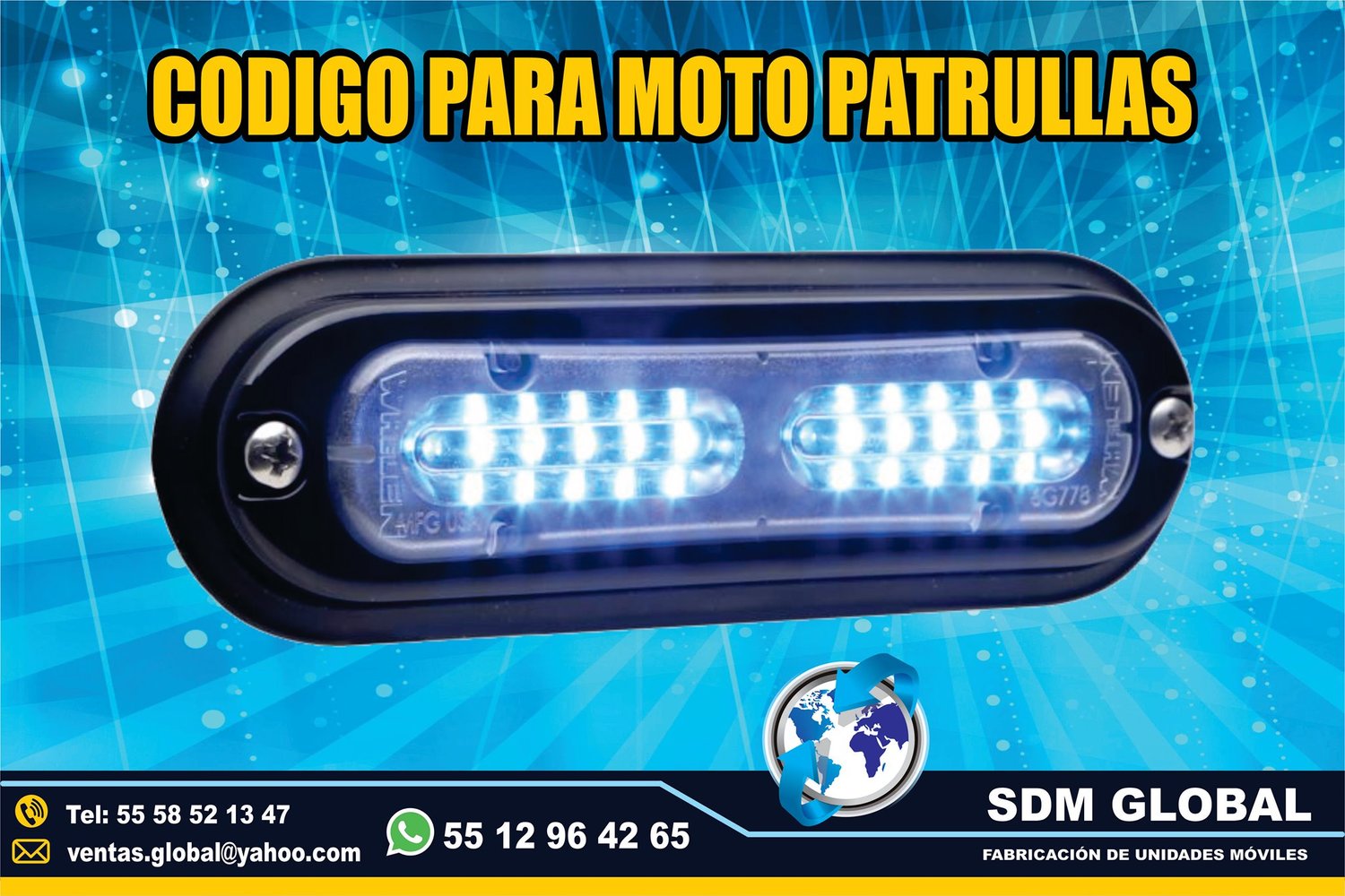 Venta de Luces para ambulancias, ministerial, ficalia, auxiliares  <br>
