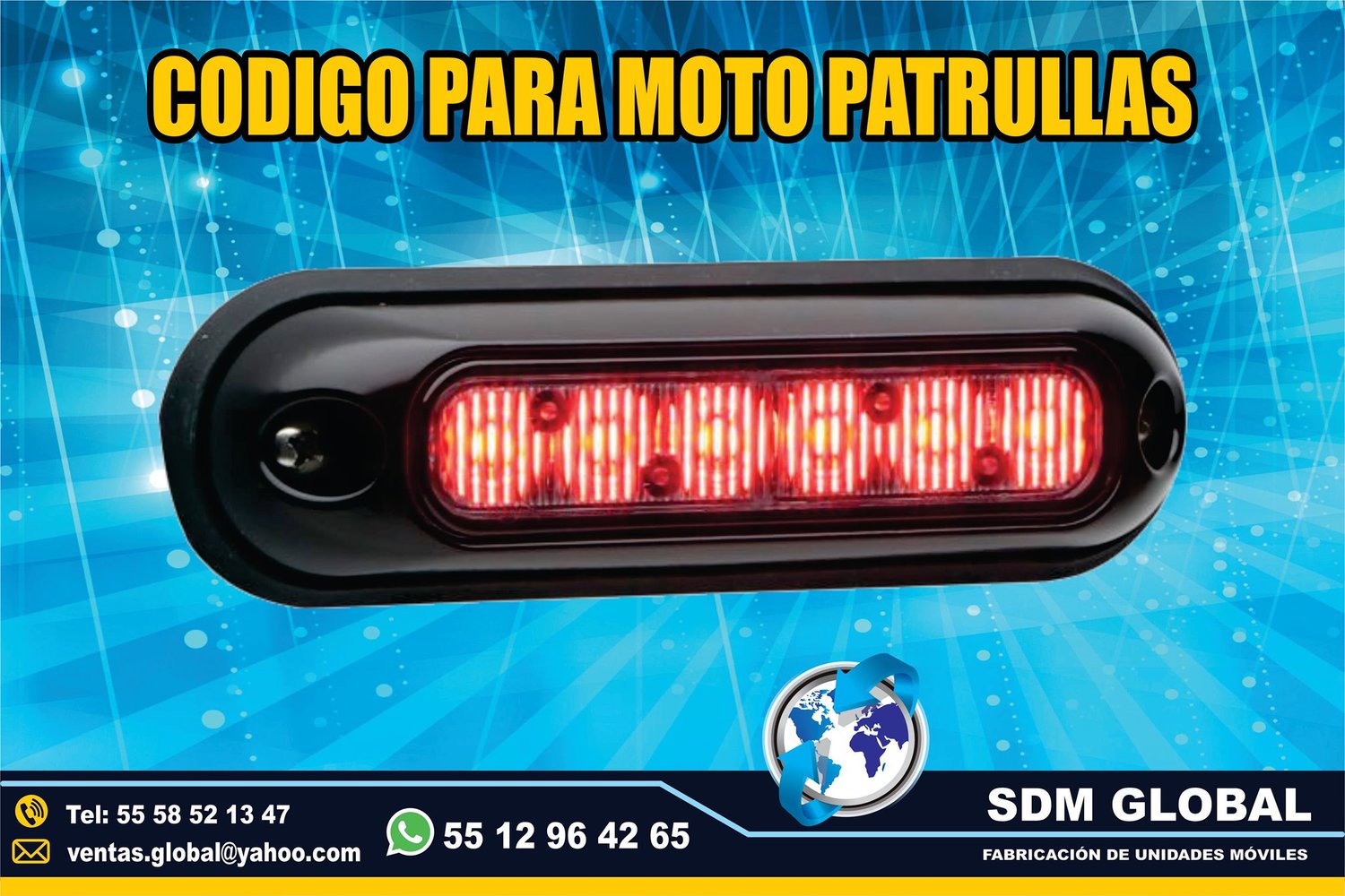 Venta de Luces para ambulancias, ministerial, ficalia, auxiliares  <br>