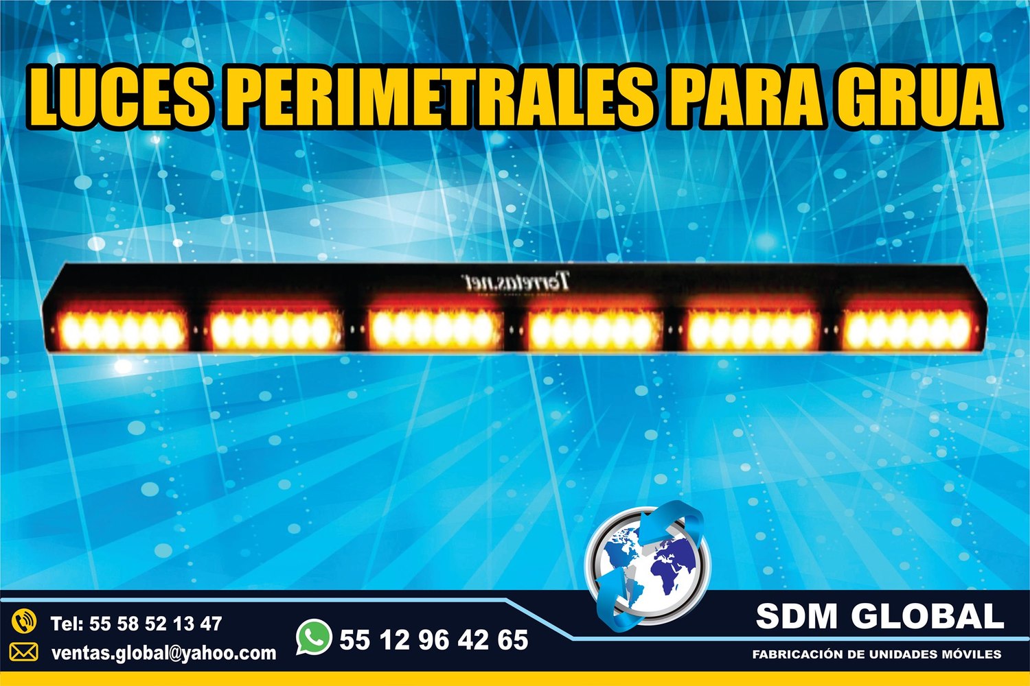 Venta de Torreta ambar para Gruas de Plataforma Arrastre Salvamento<br>