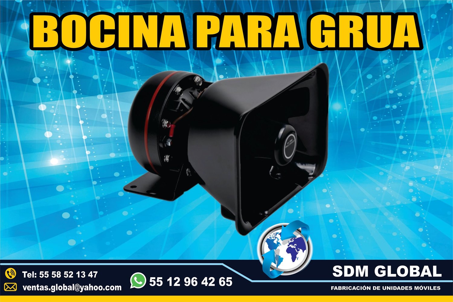 Venta de Bocina para ambulancias Gruas de Plataforma Arrastre Salvamento Epcom System    <br>