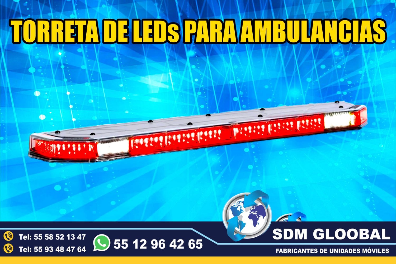Venta e Instalacion de Luces Perimetrales Auxiliares Emergemcia para Ambulancias de Traslado&nbsp;
