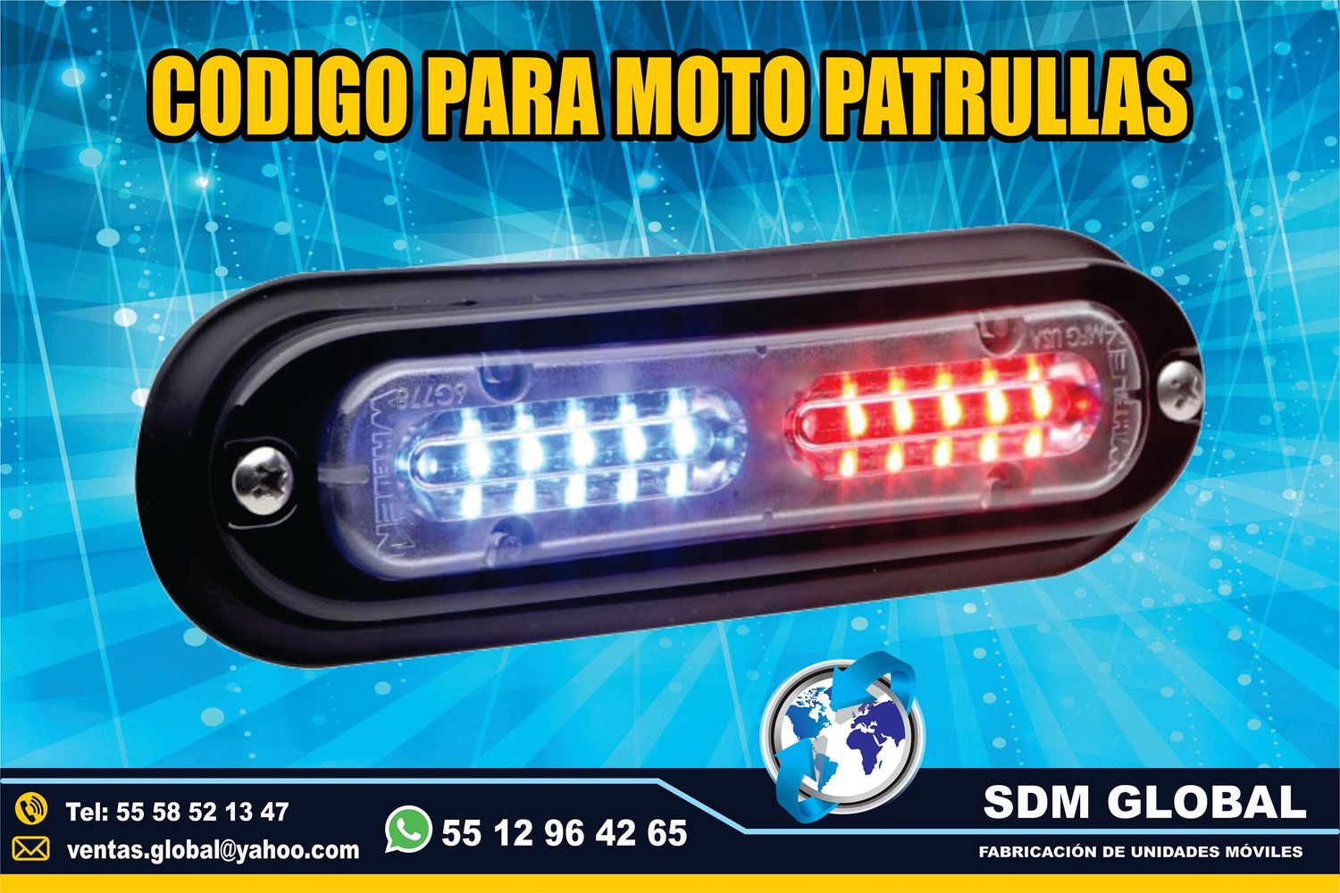Venta de Luces para ambulancias, ministerial, ficalia, auxiliares  <br>