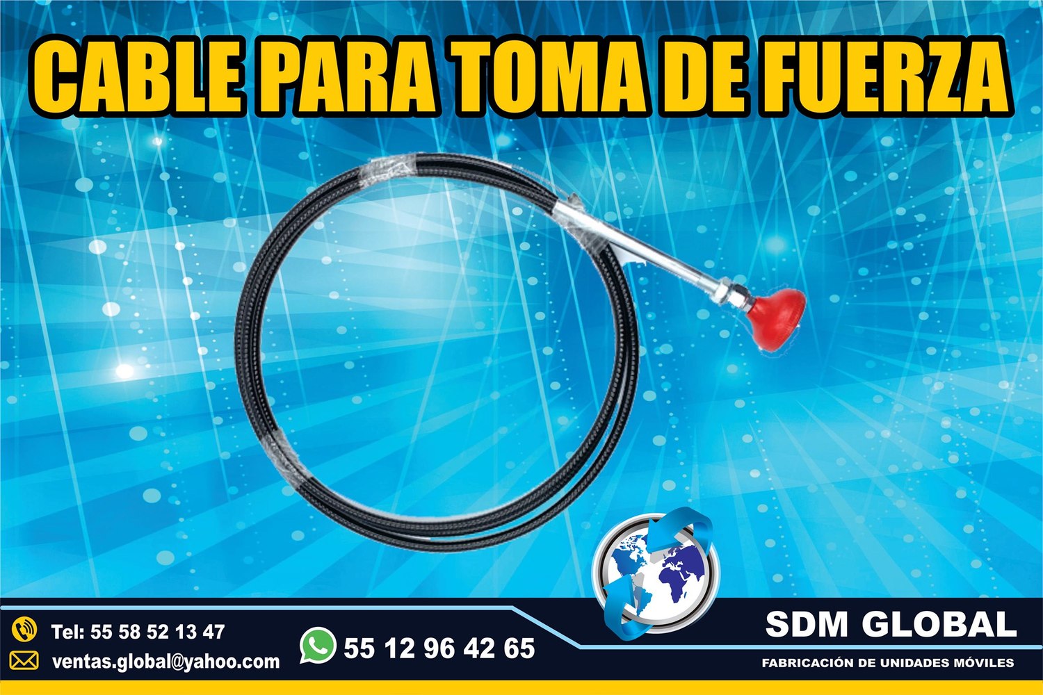 Venta de Cable o chicote para Gruas de Plataforma Arrastre Salvamento  <br>