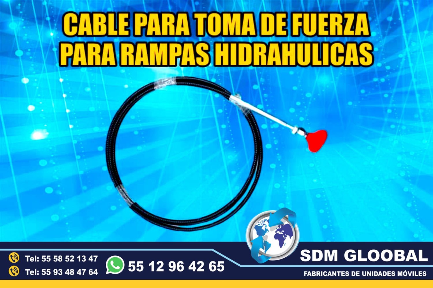 Venta de Cable o chicote para toma de Rampas Hidraulicas de carga <br>