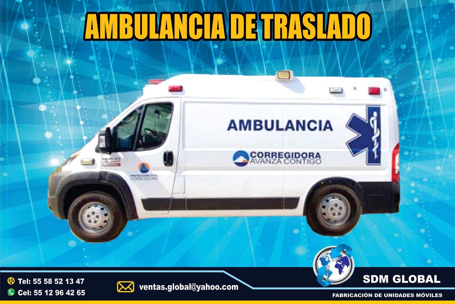 Fabrica de Ambulancias de Traslado Conversion Equipamiento Venta<br>
