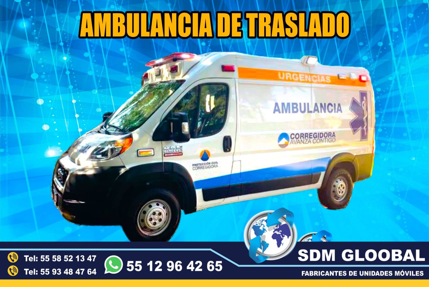 Fabricantes de Ambulancias de Traslado Tipo 1, Tipo 2 en Mexico&nbsp;