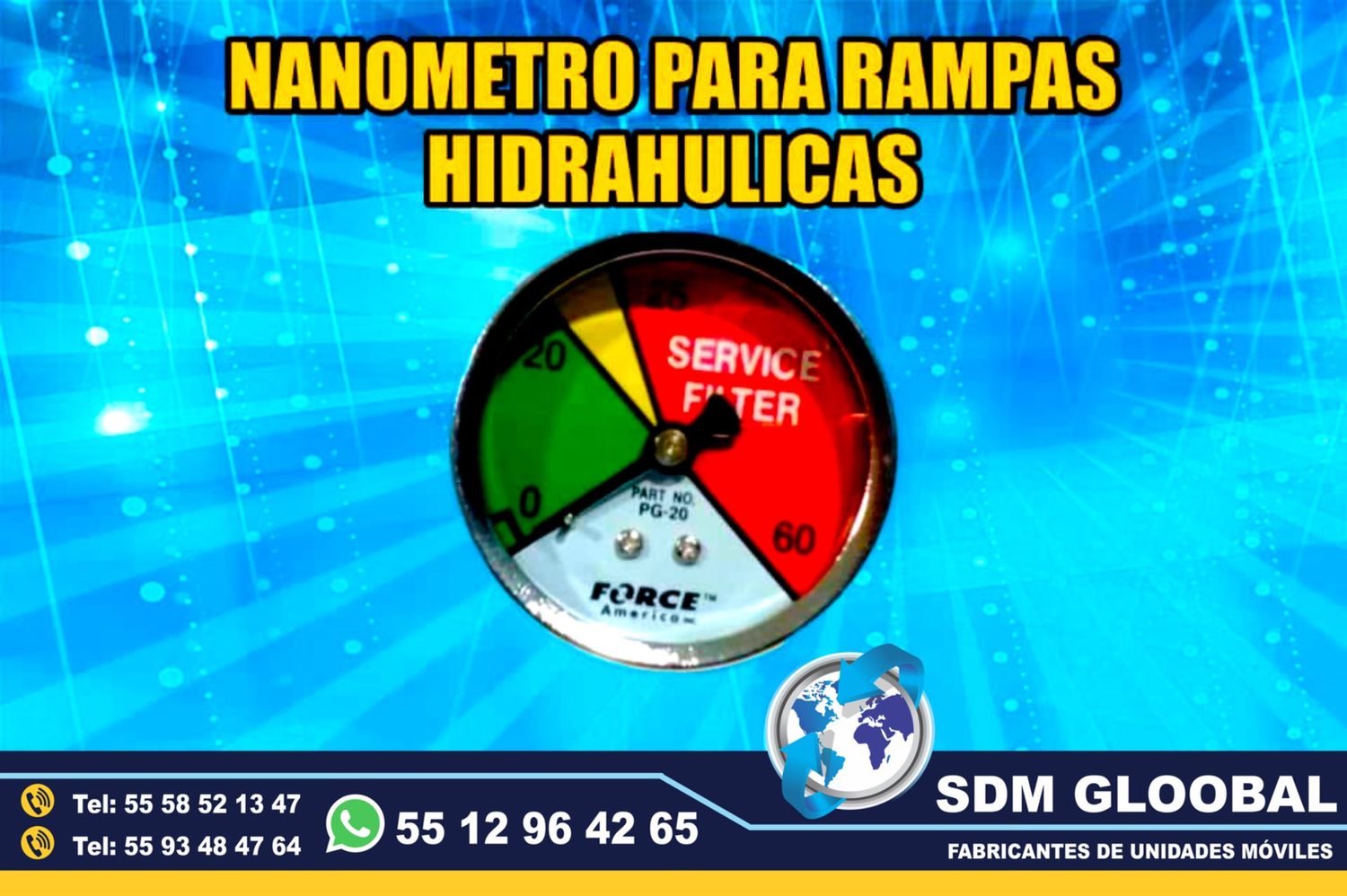 Venta de Nanometro para Rampas Hidraulicas de carga  <br>