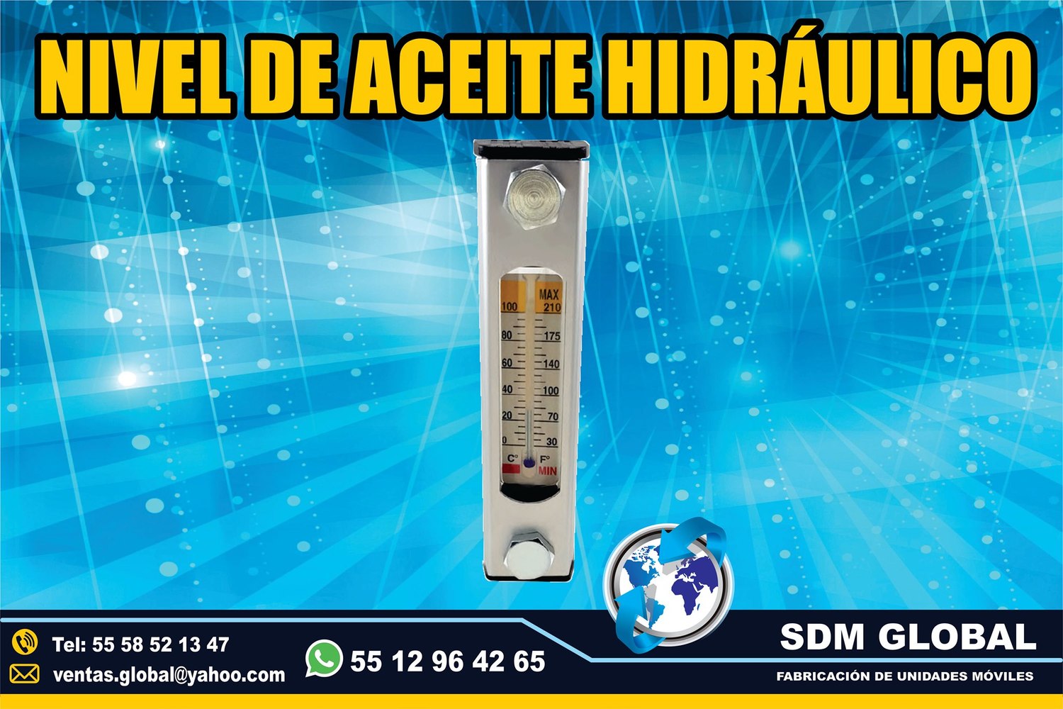 Venta de Nivel de aceite para Gruas de Plataforma Arrastre Salvamento  <br>