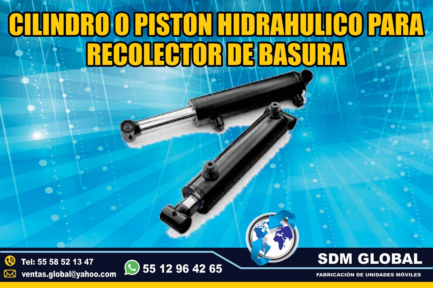 Venta de Pistones hidraulicos para Rampas Hidraulicas de carga <br>